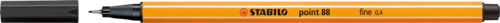 STABILO point 88 בגוון (46) שחור