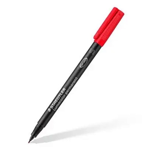 טוש לשקפים STAEDTLER Lumcolor permanent pen עובי S במגוון צבעים