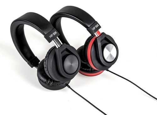 אוזניות מרופדות בעיצוב סגור עם סאונד מאוזן HP SIX בצבע אדום שחור 170955 מבית GEWA (Germany)