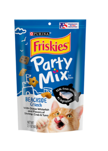 חטיף לחתול פריסקיז PARTY MIX מעדני הים קראנץ