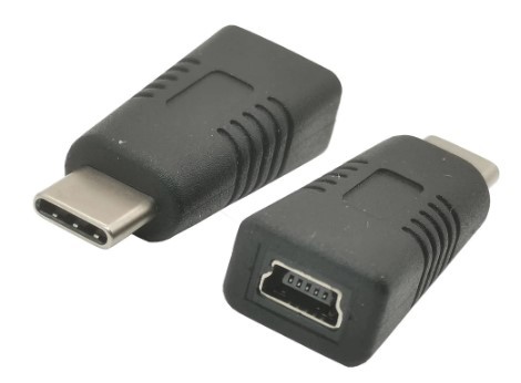 מתאם  MINI USB נקבה - USB TYPE C זכר 