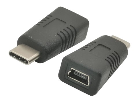 מתאם  MINI USB נקבה - USB TYPE C זכר 