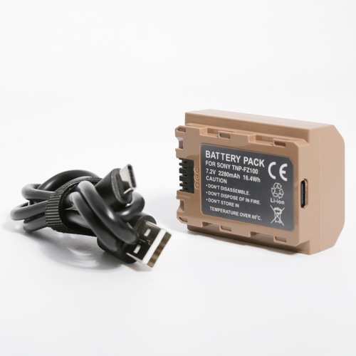 סוללה חליפית Sony tnp-fz100 עם טעינת Type c