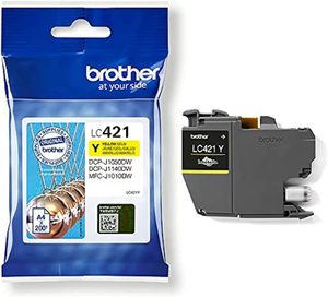 ראש דיו צהוב מקורי brother LC421Y