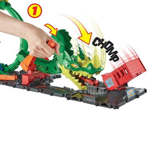 הוט מסלול - מסלול דרקון יורה אש - Hot Wheels HDP03