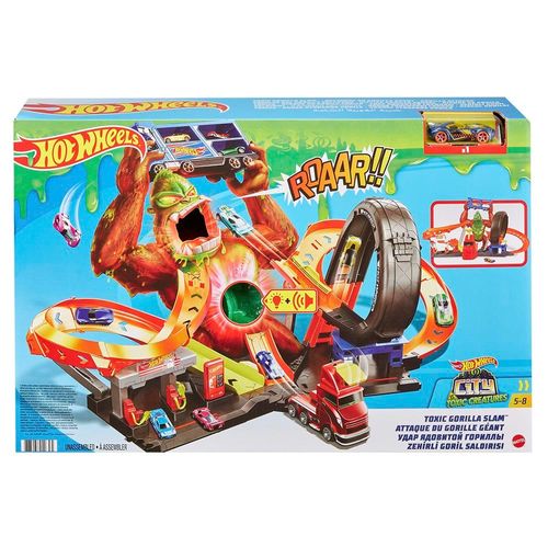 הוט ווילס - מסלול גורילה עם אורות וצלילים - Hot Wheels GTT94