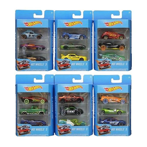 הוט ווילס - 3 מכוניות במארז - HOT WHEELS K5904
