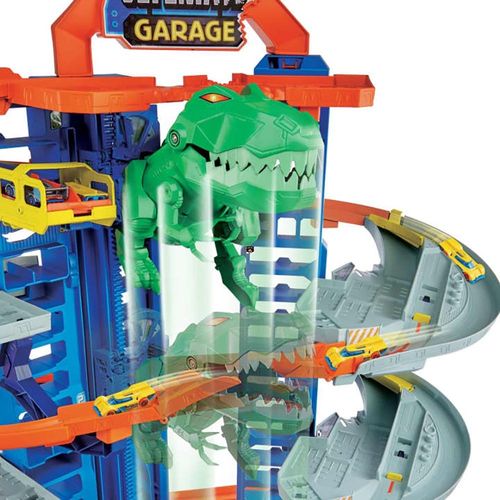 הוט ווילס - חניון מכוניות ענק עם טי רקס - HOT WHEELS GJL14