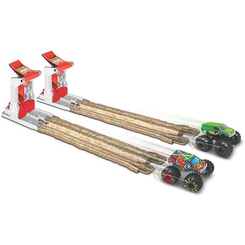 הוט ווילס - מאנסטר טראק משגר כפול + 2 רכבים - HOT WHEELS GYC80