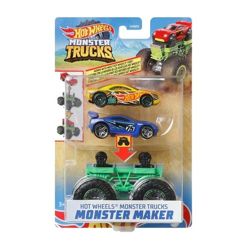 הוט ווילס – מאנסטר טראק עם 2 מכוניות - HOT WHEELS GWW13