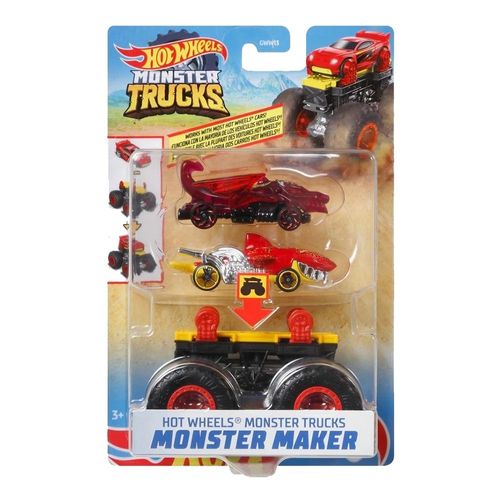 הוט ווילס – מאנסטר טראק עם 2 מכוניות - HOT WHEELS GWW13