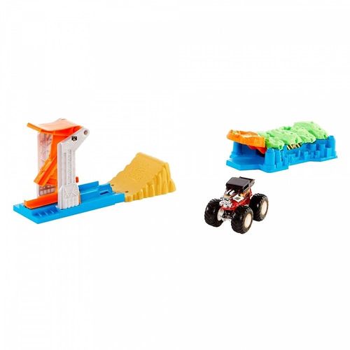 הוט ווילס - מאנסטר טראק משגר+רכב - HOT WHEELS GVK08