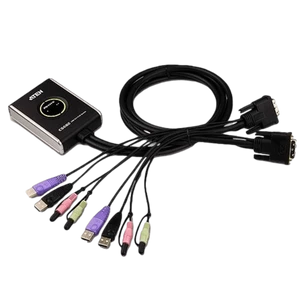ATEN 2-Port USB DVI/Audio Cable KVM CS682