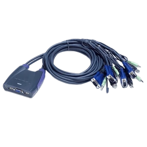 ATEN 4-Port USB VGA/Audio Cable KVM Switch CS64U