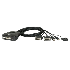 ATEN 2-Port USB DVI Cable KVM Switch CS22D