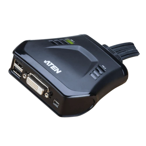 ATEN 2-Port USB DVI Cable KVM Switch CS22D