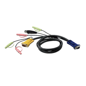 ATEN 1.8M USB KVM Cable with 3 in 1 SPHD and Audio 2L-5302U