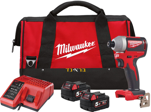 מברגת אימפקט נטענת 18V+ שתי סוללות 5.0AH