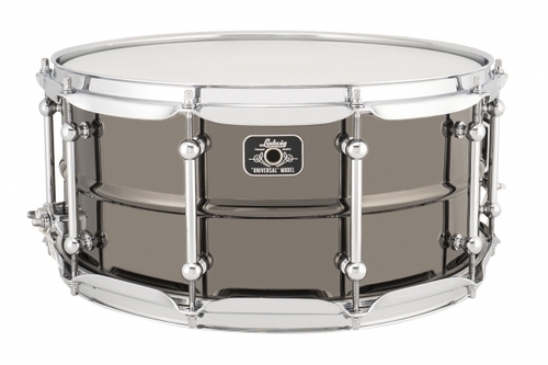 תוף סנר  LUDWIG LU6514C Universal Black Brass Snare Drum 6.5 X 14