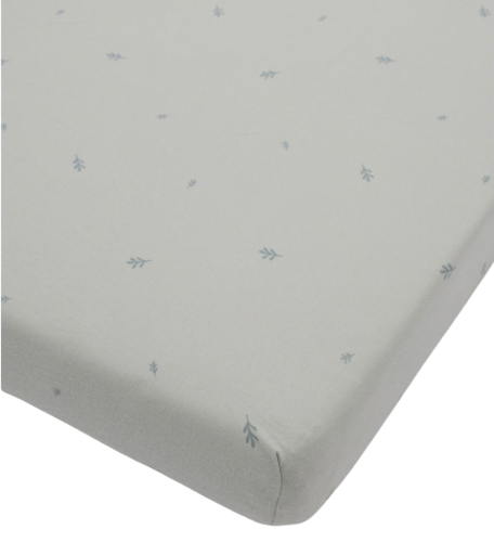 סדין לעריסת תינוק 100% כותנה ג'רסי - מנטה עלים