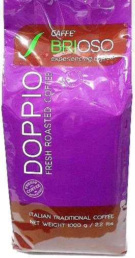 250 גרם פולי קפה בריוסו דופיו Caffe Brioso Doppio