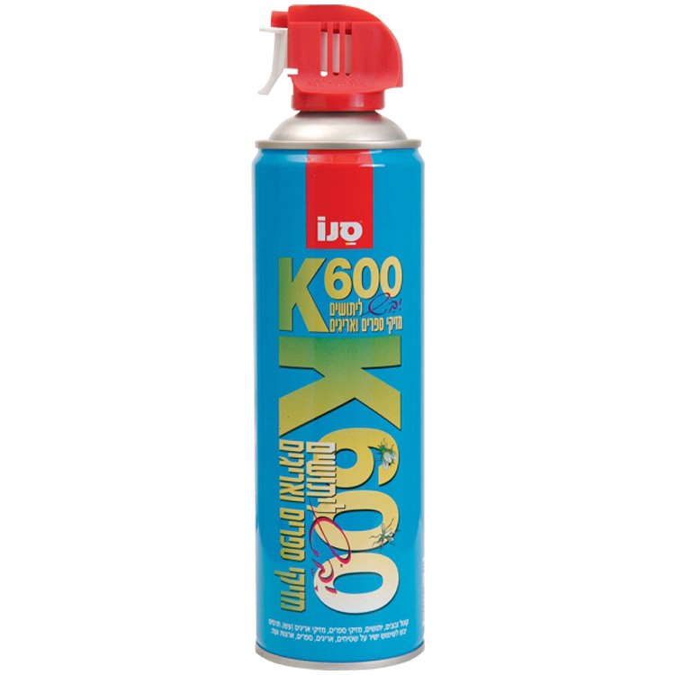 K600 יבש ליתושים מזיקי ספרים ואריגים 500 מ"ל Sano סנו