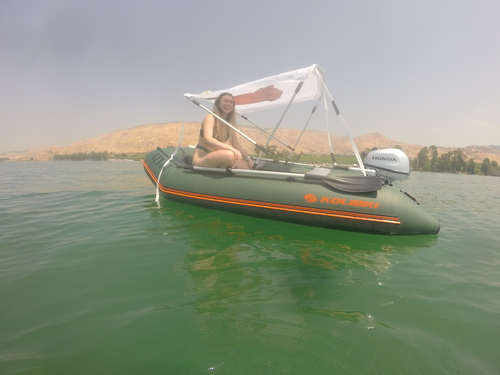 סירה גומי מתנפחת ירוקה לדייג קוליברי KOLIBRI באורך 3.3 מטרים KM 330 