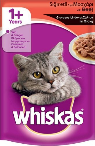ויסקס פאוץ׳ בטעם בקר 85 גרם - Whiskas