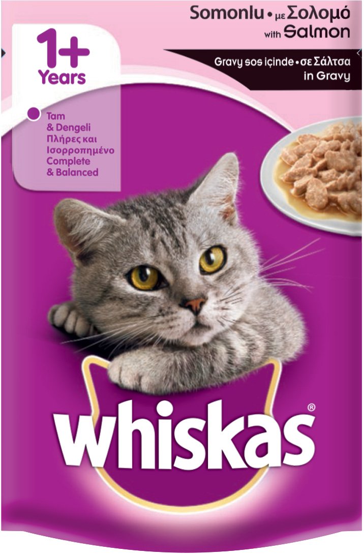ויסקס פאוץ׳ בטעם סלמון 85 גרם - Whiskas
