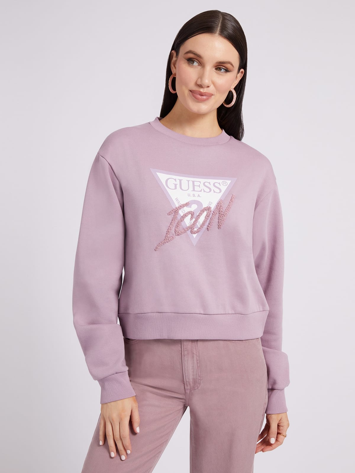 GUESS- CN ICON SWEATSHIRT - ORGANIC 