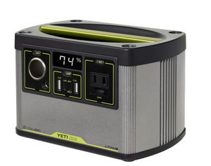 תחנת כח ניידת - קיבולת 187Wh - הספק 120W הקלה ביותר דגם YETI 200X יצרן GOALZERO