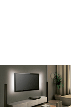ערכת תאורה לד TV לבן ברקן