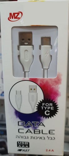 USB TYPE C ` נתונים 1מCV96 כבל