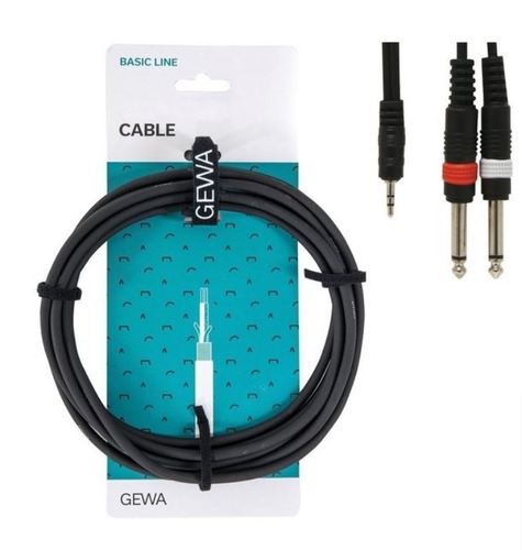 כבל Y אורך 1.5 מטר PL(s) 35 - 2xPL 63 מסדרת BASIC LINE מבית GEWA (Germany)