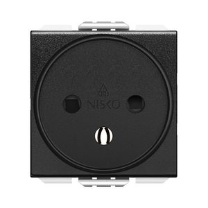 שקע כח ישראלי 2 מודול שחור מט ניסקו סוויץ' Nisko