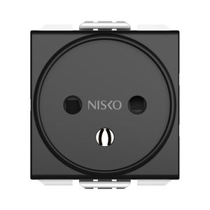 שקע כח ישראלי 2 מודול שחור ניסקו סוויץ' Nisko