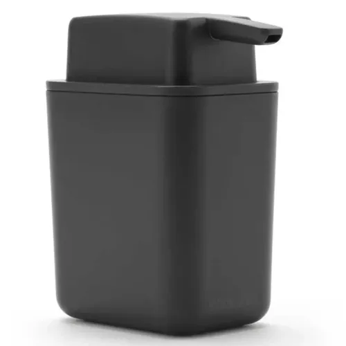 דיספנסר סבון נוזלי אפור כהה Brabantia ברבנטיה מתוך קולקציית דיספנסרים ומתקנים לסקוץ' במטבח (צילום מוצר מקורי) - פריט מעוצב לעיצוב חלל רחצה מודרני