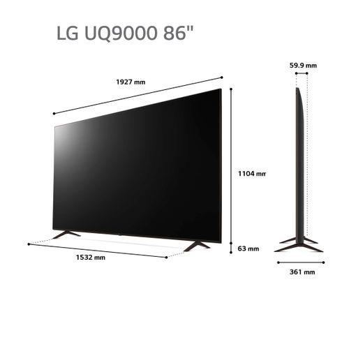 טלוויזיה ‏“LG 4K 86UQ90006LC 86
