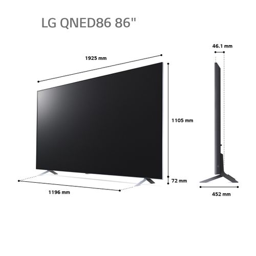 טלוויזיה “86 LG 4K QNED MiniLed 86QNED866QA