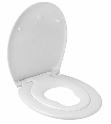 קרש אסלה כפול עם מקטין לפעוטות - לבן ליפסקי