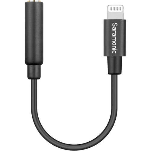 כבל אודיו לאייפון 3.5mm TRRS ל Saramonic Lightning