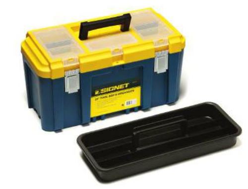 ארגז כלים + אורגנייזר שקוף 19 סיגנט