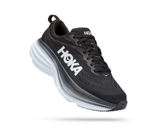 HOKA Bondi 8 - נעלי ספורט גברים הוקה בונדי 8 בצבע שחור/לבן
