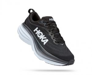 HOKA Bondi WIDE 8 - נעלי ספורט נשים הוקה בונדי 8 בצבע שחור/לבן