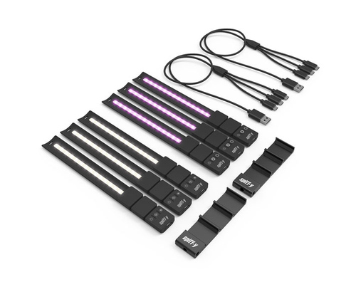 סט צמידי תאורה ליוצרי סרטים Kyu-6 RGB Led Light Filmmakers Pro Kit