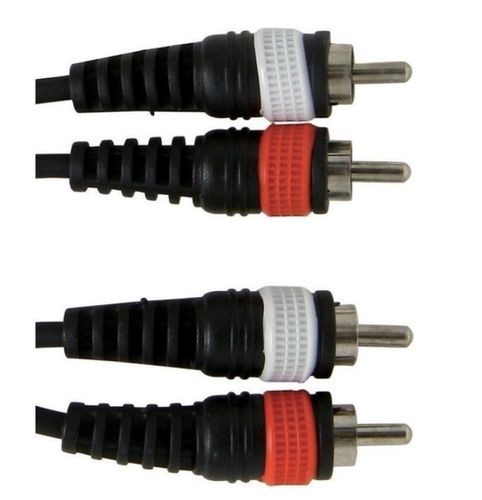 כבל TWIN אורך 6 מטר 2xRCA - 2xRCA מסדרת BASIC LINE מבית GEWA (Germany)