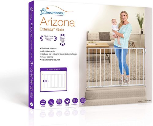 Arizona - שער בטיחות עם ציר לדלתות ופתחים בגודל 68 עד 112 ס