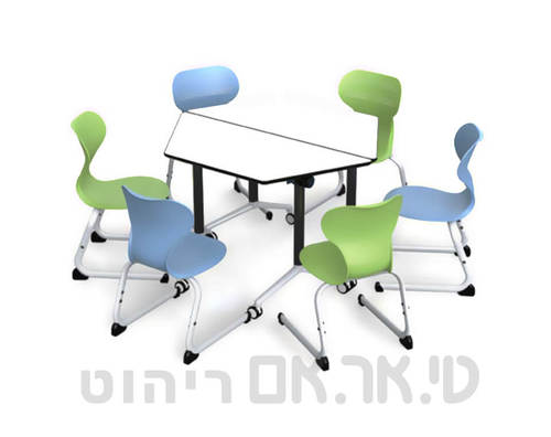 שולחנות טרפז עם פלטה מתקפלת
