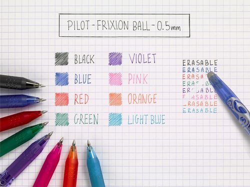 עט מחיק 0.5 FRIXION BALL במגוון צבעים
