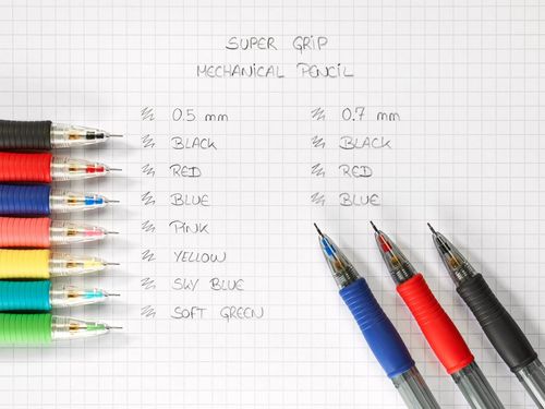 עפרון מכני 0.7 PILOT SUPER GRIP במגוון צבעים